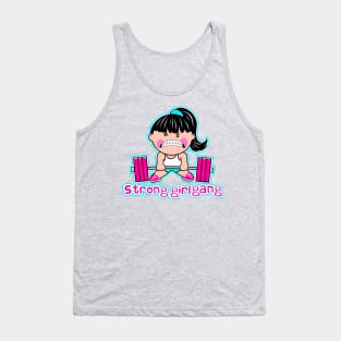 Gym girl, barbell girl, fitness girl, weightlifting Tank Top